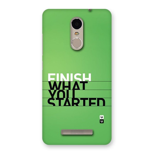 Green Finish Back Case for Redmi Note 3