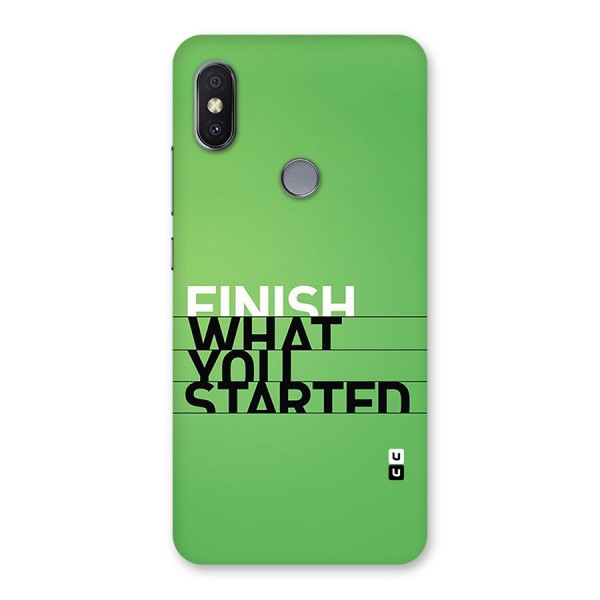 Green Finish Back Case for Redmi Y2