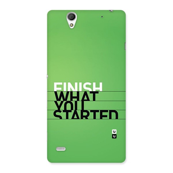 Green Finish Back Case for Xperia C4