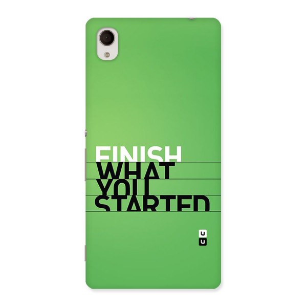 Green Finish Back Case for Xperia M4