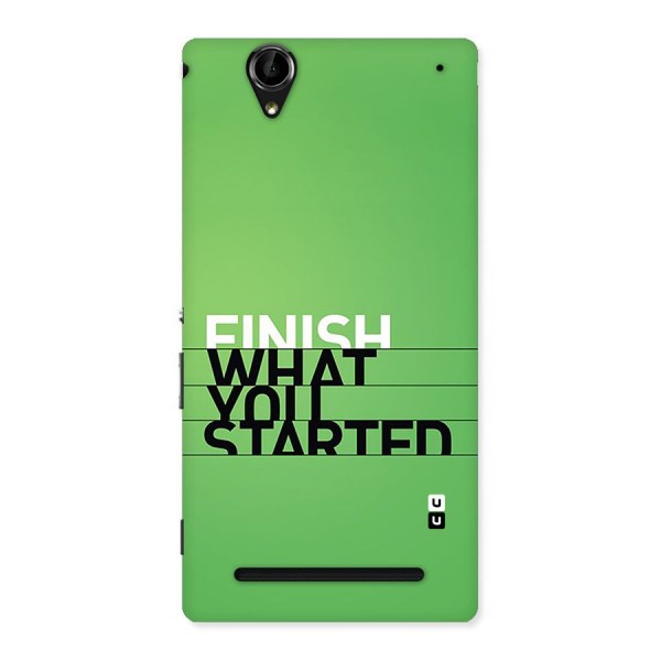 Green Finish Back Case for Xperia T2