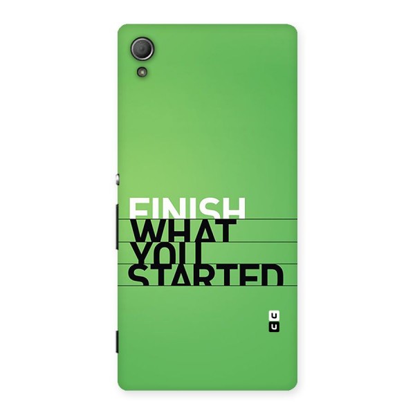 Green Finish Back Case for Xperia Z4