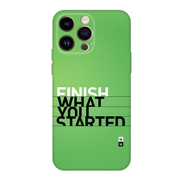 Green Finish Back Case for iPhone 14 Pro Max