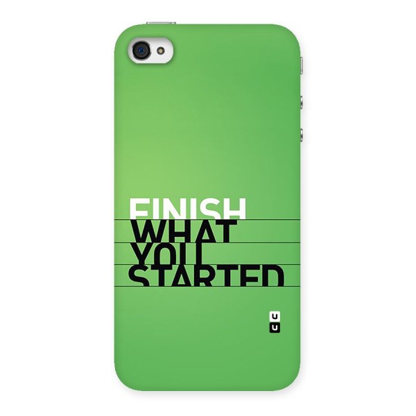Green Finish Back Case for iPhone 4 4s