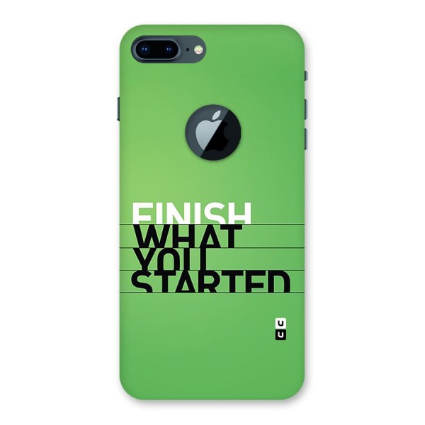 Green Finish Back Case for iPhone 7 Plus Logo Cut