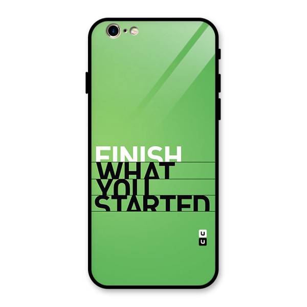 Green Finish Glass Back Case for iPhone 6 6S