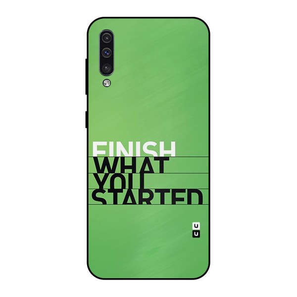 Green Finish Metal Back Case for Galaxy A30s