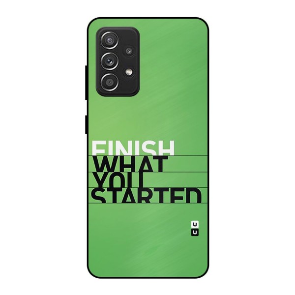Green Finish Metal Back Case for Galaxy A52