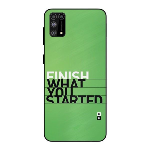 Green Finish Metal Back Case for Galaxy F41