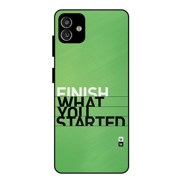 Green Finish Metal Back Case for Galaxy M13 5G