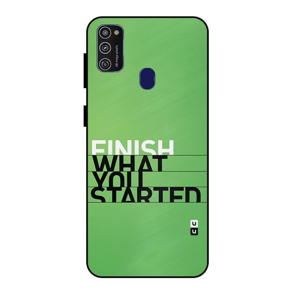 Green Finish Metal Back Case for Galaxy M30s
