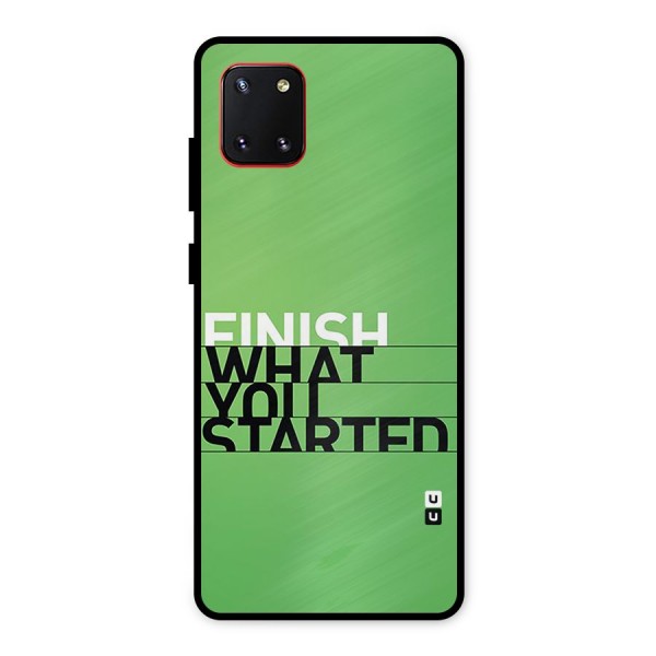 Green Finish Metal Back Case for Galaxy Note 10 Lite
