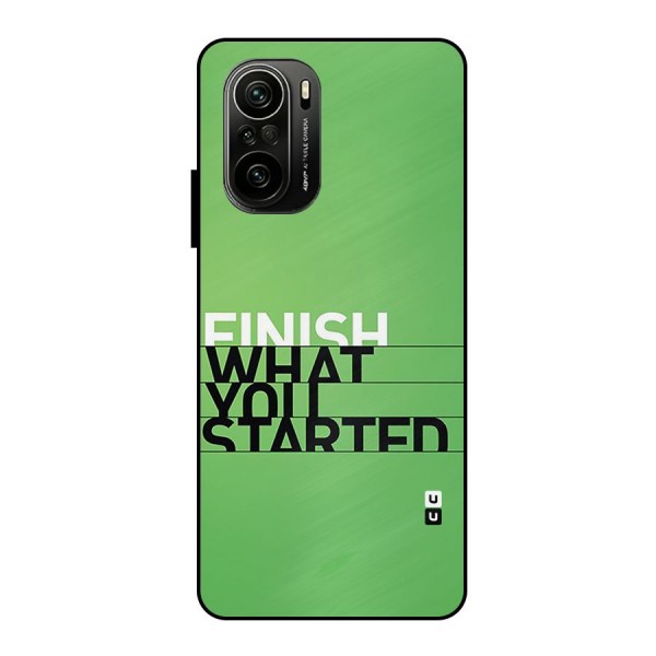 Green Finish Metal Back Case for Mi 11X Pro