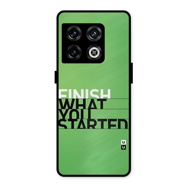 Green Finish Metal Back Case for OnePlus 10 Pro 5G