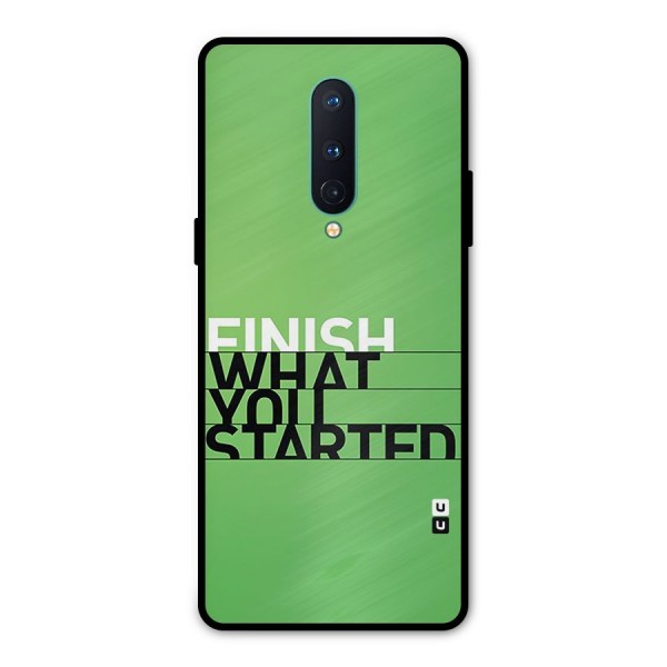 Green Finish Metal Back Case for OnePlus 8