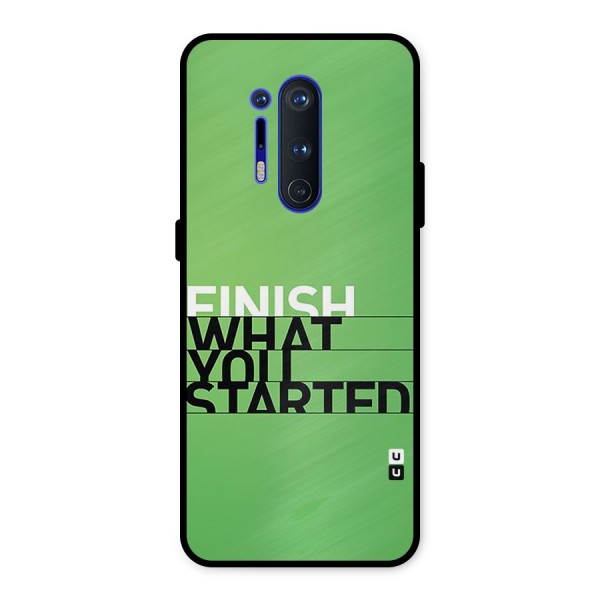 Green Finish Metal Back Case for OnePlus 8 Pro