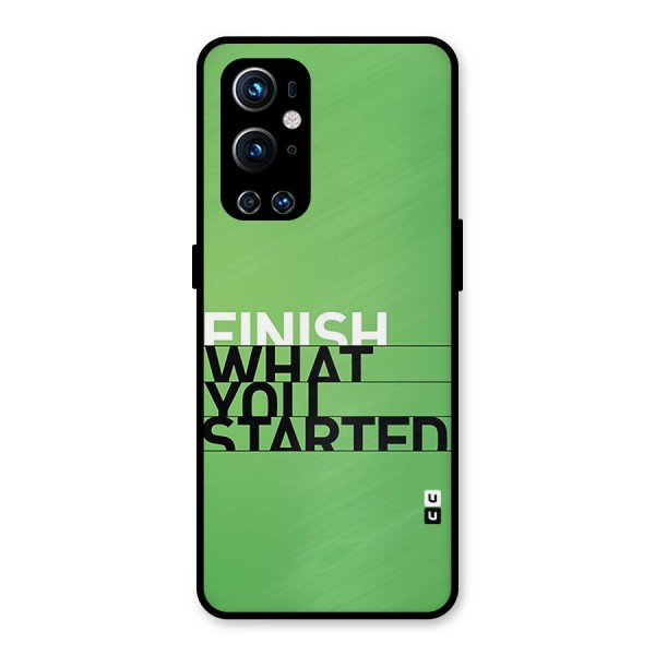 Green Finish Metal Back Case for OnePlus 9 Pro
