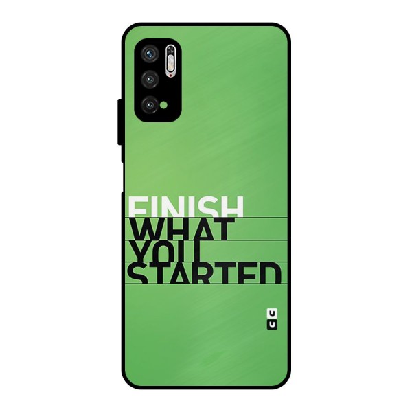 Green Finish Metal Back Case for Poco M3 Pro 5G