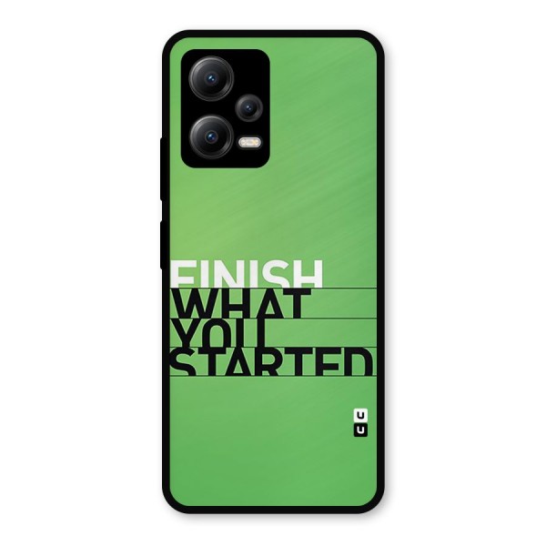 Green Finish Metal Back Case for Poco X5