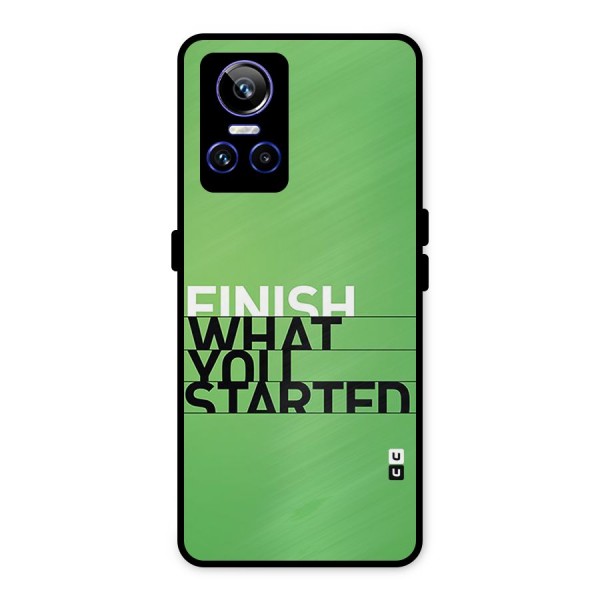 Green Finish Metal Back Case for Realme GT Neo 3
