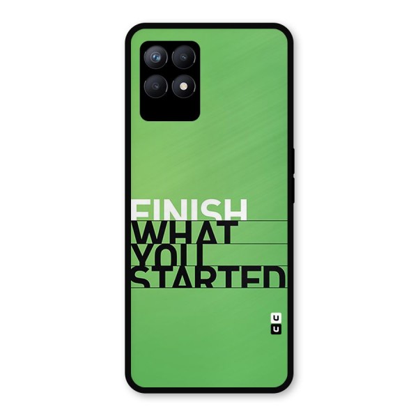 Green Finish Metal Back Case for Realme Narzo 50