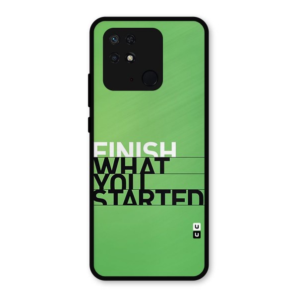 Green Finish Metal Back Case for Redmi 10 Power