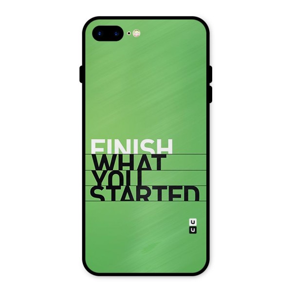 Green Finish Metal Back Case for iPhone 8 Plus
