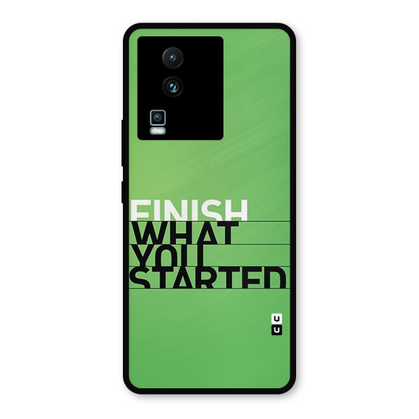 Green Finish Metal Back Case for iQOO Neo 7