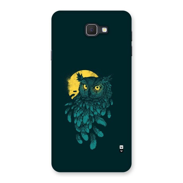 Green Owl Back Case for Galaxy On7 2016