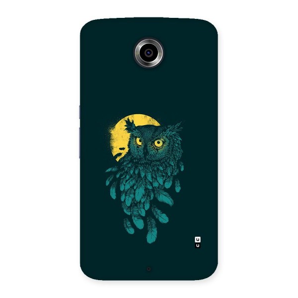 Green Owl Back Case for Google Nexus 6
