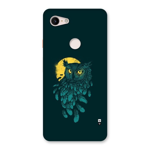 Green Owl Back Case for Google Pixel 3 XL