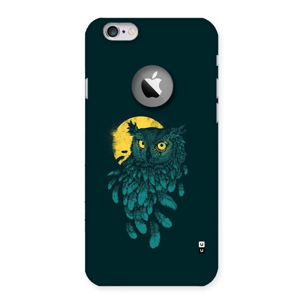 Green Owl Back Case for iPhone 6 Logo Cut