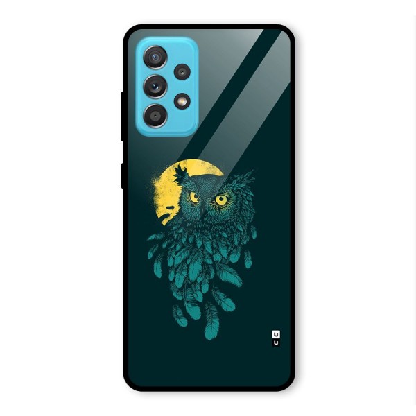Green Owl Glass Back Case for Galaxy A52