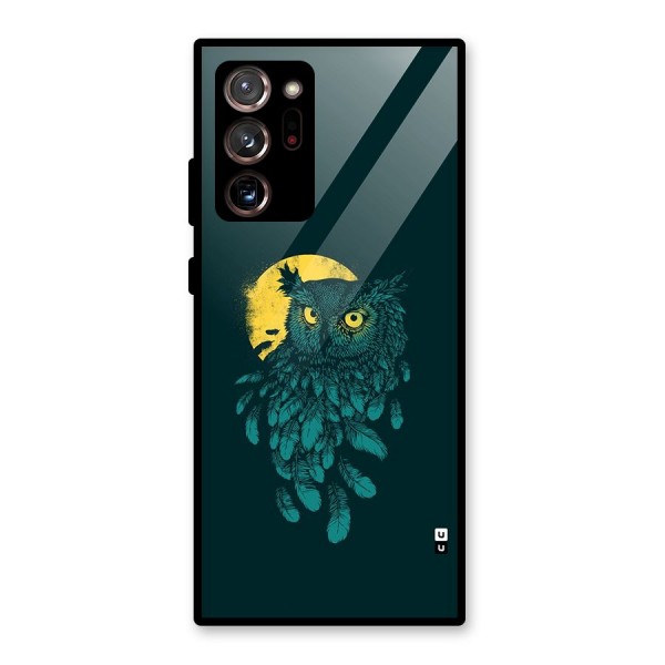 Green Owl Glass Back Case for Galaxy Note 20 Ultra 5G