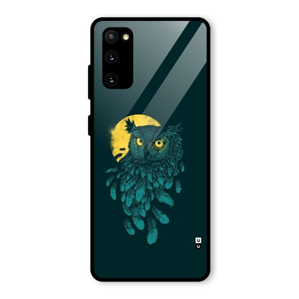 Green Owl Glass Back Case for Galaxy S20 FE 5G
