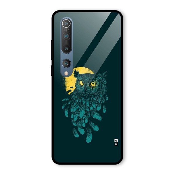 Green Owl Glass Back Case for Mi 10