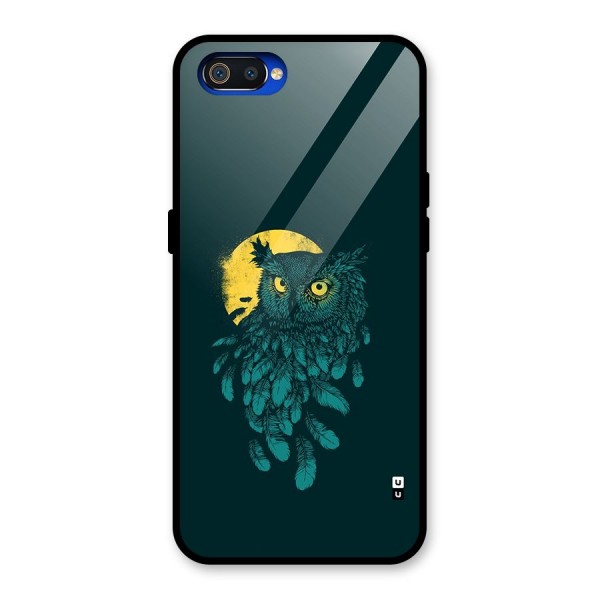 Green Owl Glass Back Case for Realme C2