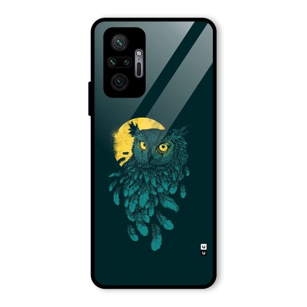 Green Owl Glass Back Case for Redmi Note 10 Pro Max
