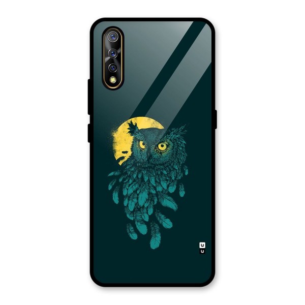 Green Owl Glass Back Case for Vivo S1