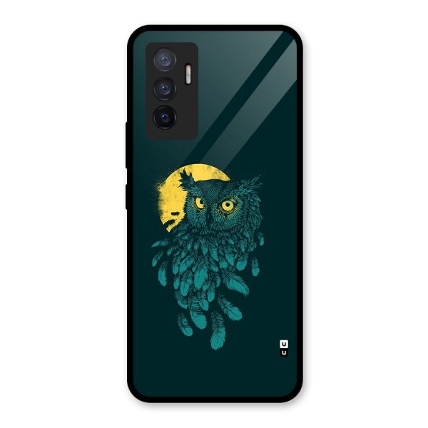 Green Owl Glass Back Case for Vivo V23e