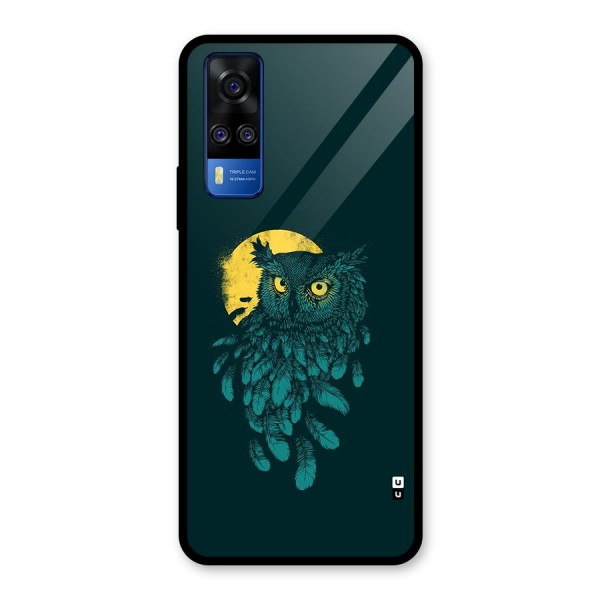Green Owl Glass Back Case for Vivo Y51