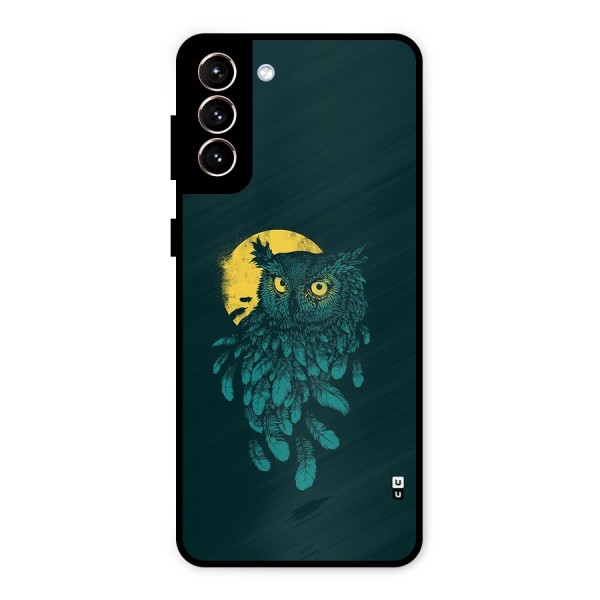 Green Owl Metal Back Case for Galaxy S21 Plus