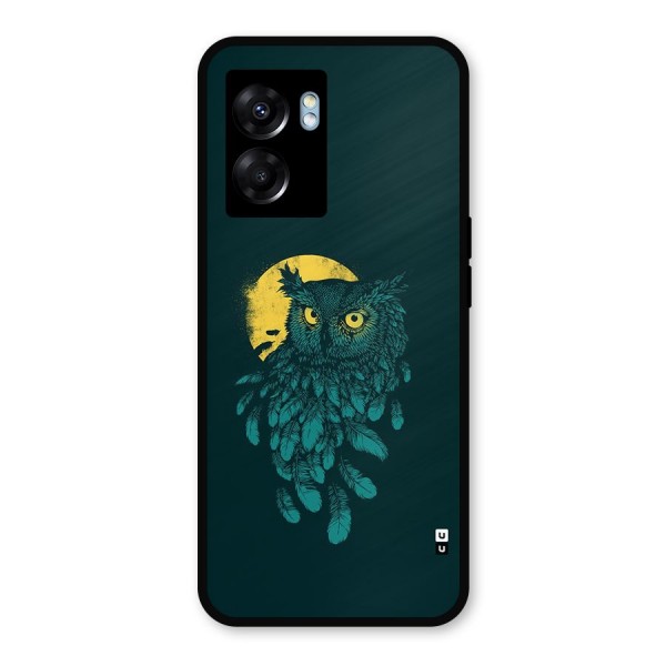 Green Owl Metal Back Case for Realme Narzo 50 5G
