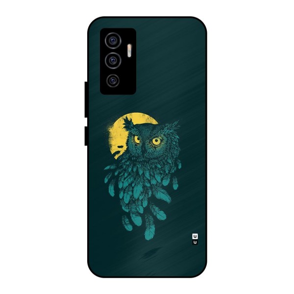 Green Owl Metal Back Case for Vivo V23e