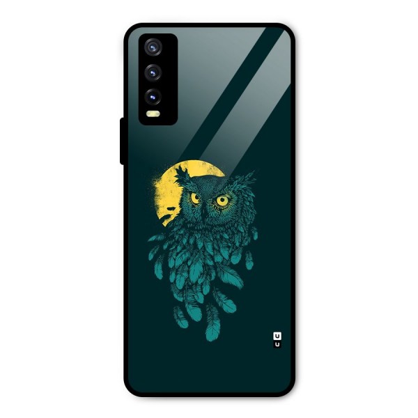 Green Owl Metal Back Case for Vivo Y20t
