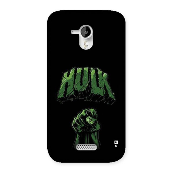 Green Punch Back Case for Canvas HD A116