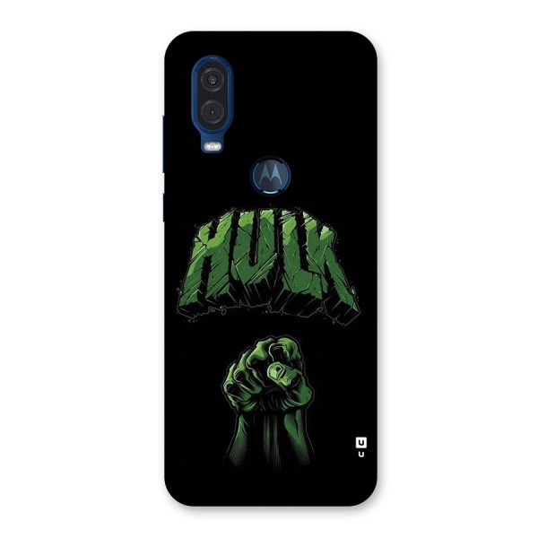 Green Punch Back Case for Motorola One Vision