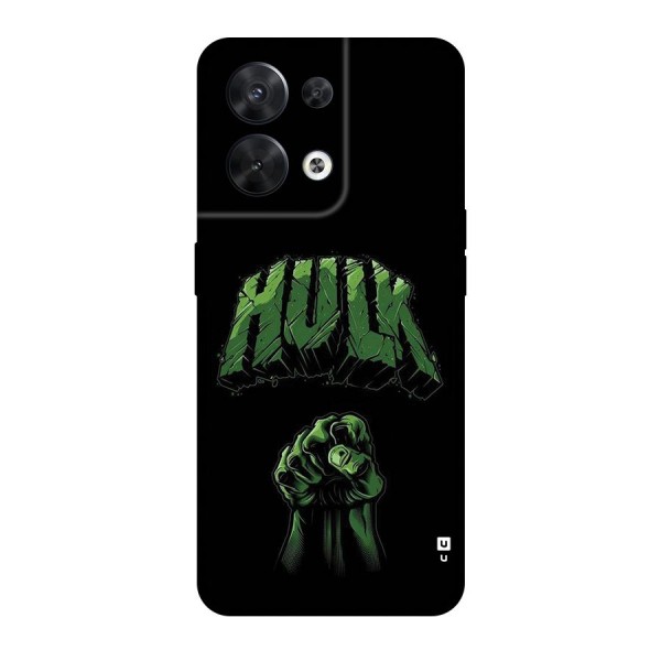 Green Punch Back Case for Oppo Reno8 5G