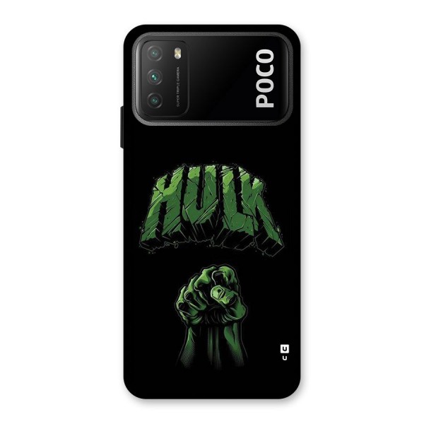 Green Punch Back Case for Poco M3