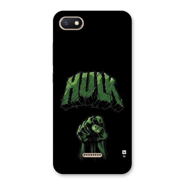 Green Punch Back Case for Redmi 6A